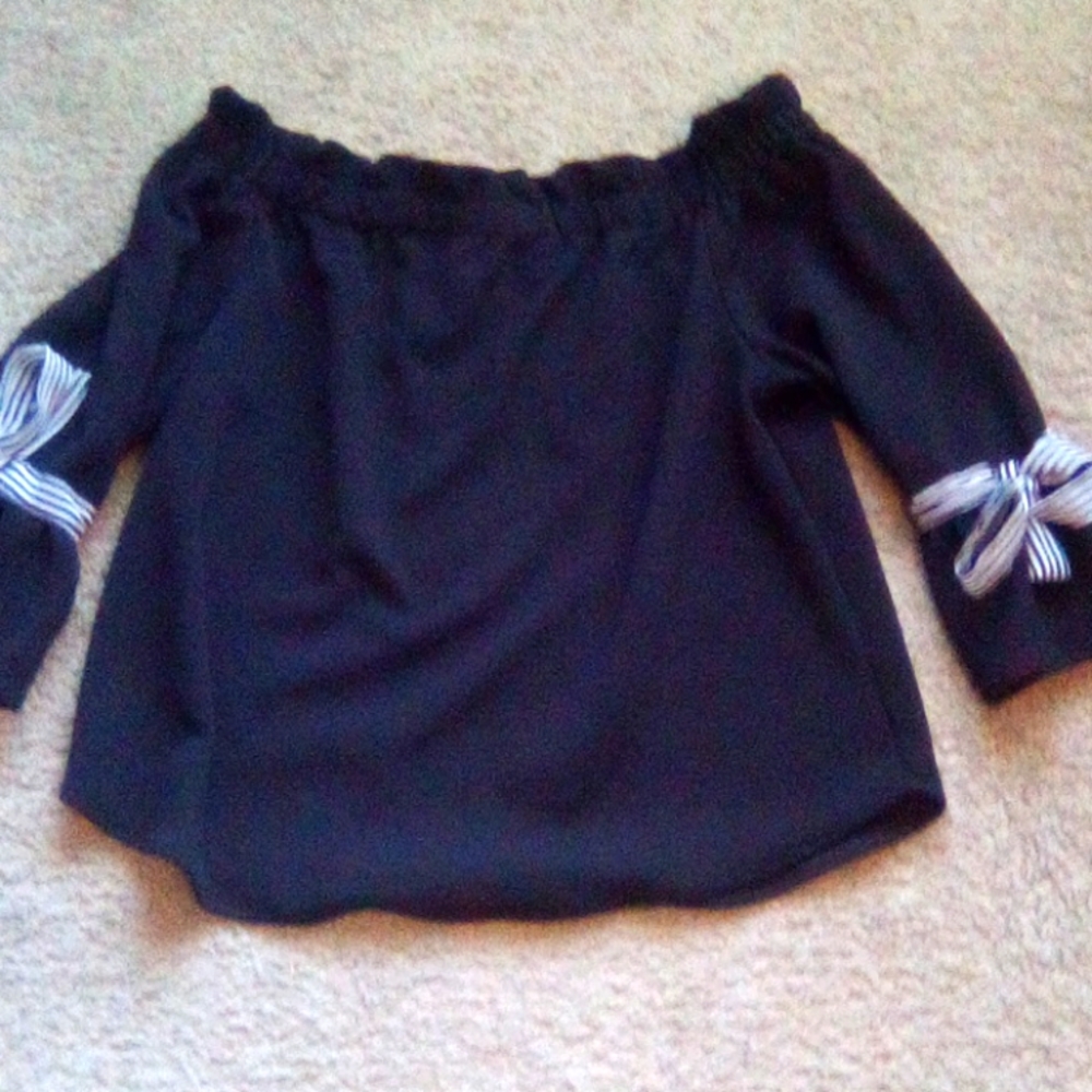 Sweet Pea New York City Off the Shoulder Formal Blouse Top